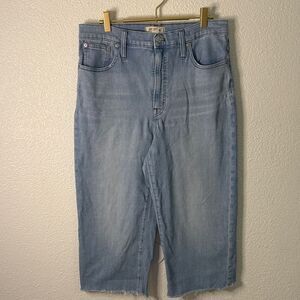 Madewell Light Blue wide leg cropped Jeans- 31